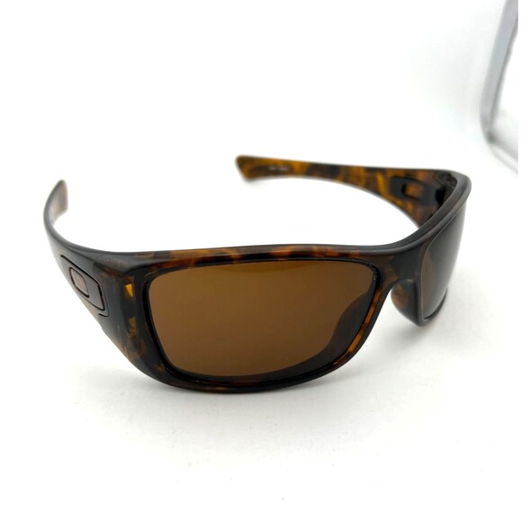 Oakley HIJINX Sunglasses 03-591 64-15 Brown Tortoise Amber Lens Made in USA Vtg - Picture 1 of 16